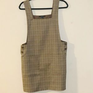 Brown Plaid Tank Dress